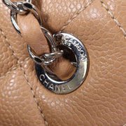 Chanel Beige Caviar CC Shoulder Bag