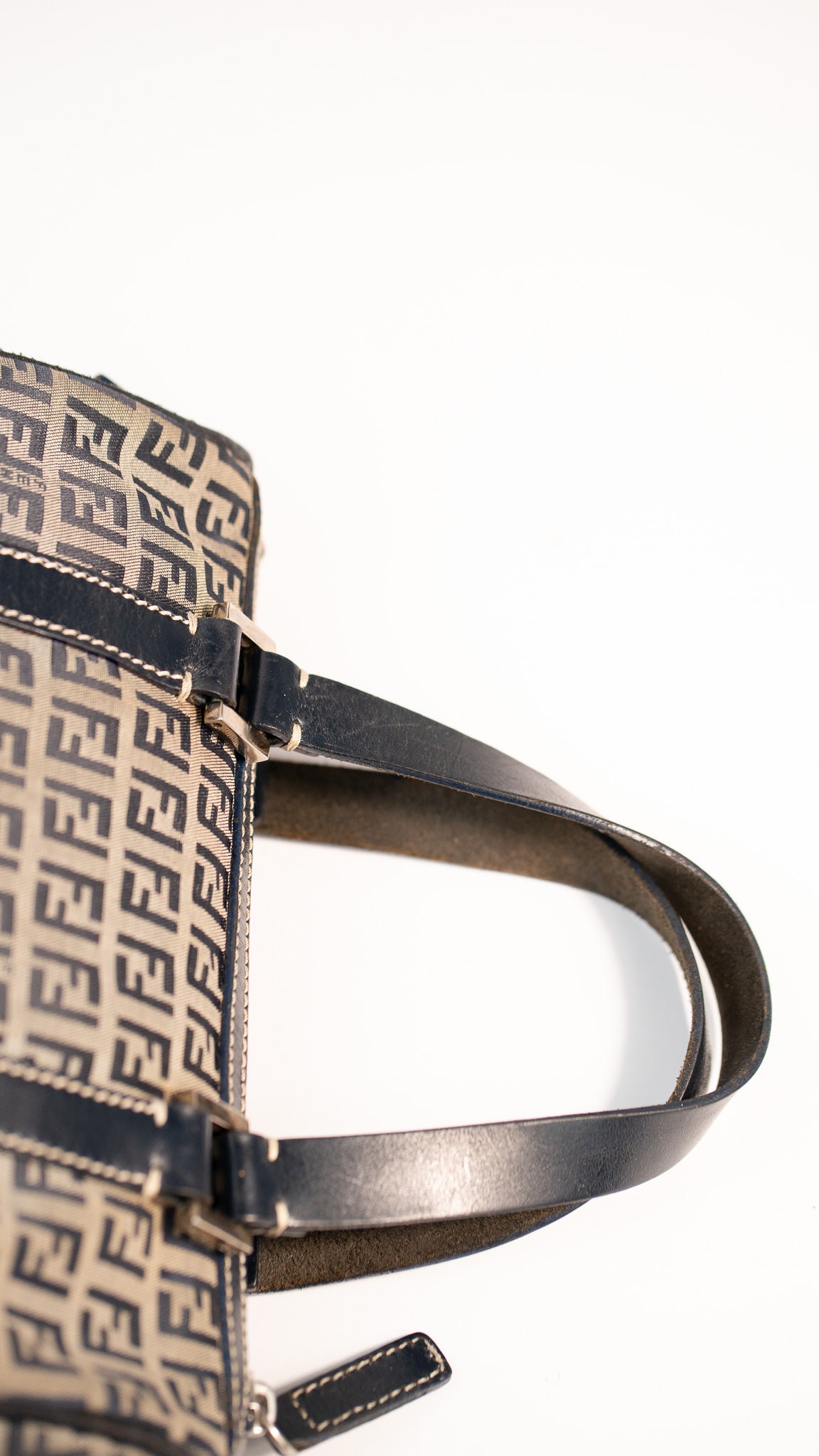 Fendi Zucchino Mini Boston Bag