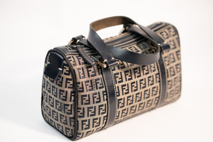 Fendi Zucchino Mini Boston Bag