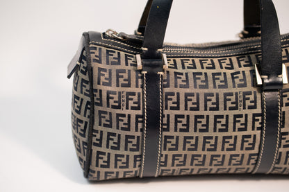 Fendi Zucchino Mini Boston Bag