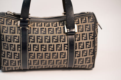 Fendi Zucchino Mini Boston Bag