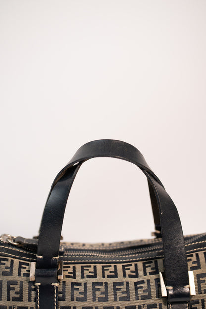 Fendi Zucchino Mini Boston Bag