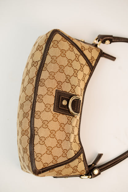 Gucci D-Ring Monogram Canvas Bag