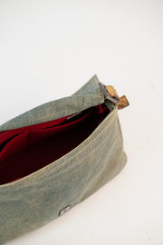 Fendi Denim Snakeskin Mama Baguette