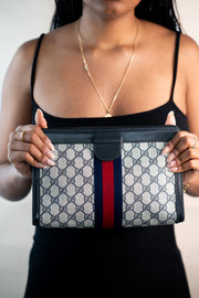 Gucci GG Supreme Ophidia Clutch