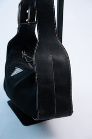 Prada Shoulder Bag Nylon Black Silver