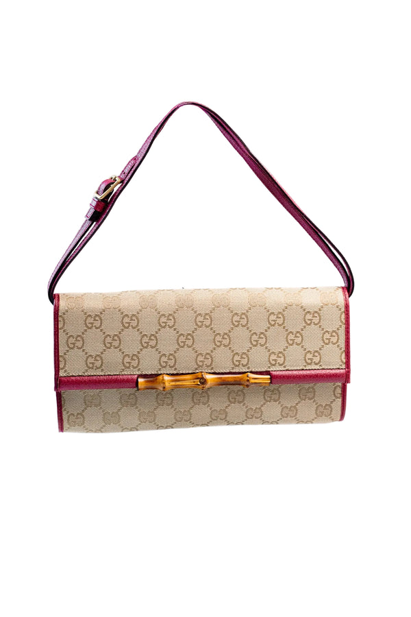 Gucci Bamboo Bar Clutch Crossbody