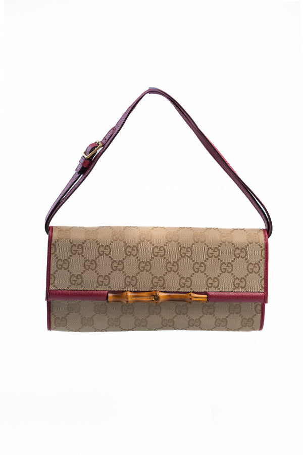 Gucci Bamboo Bar Clutch Crossbody