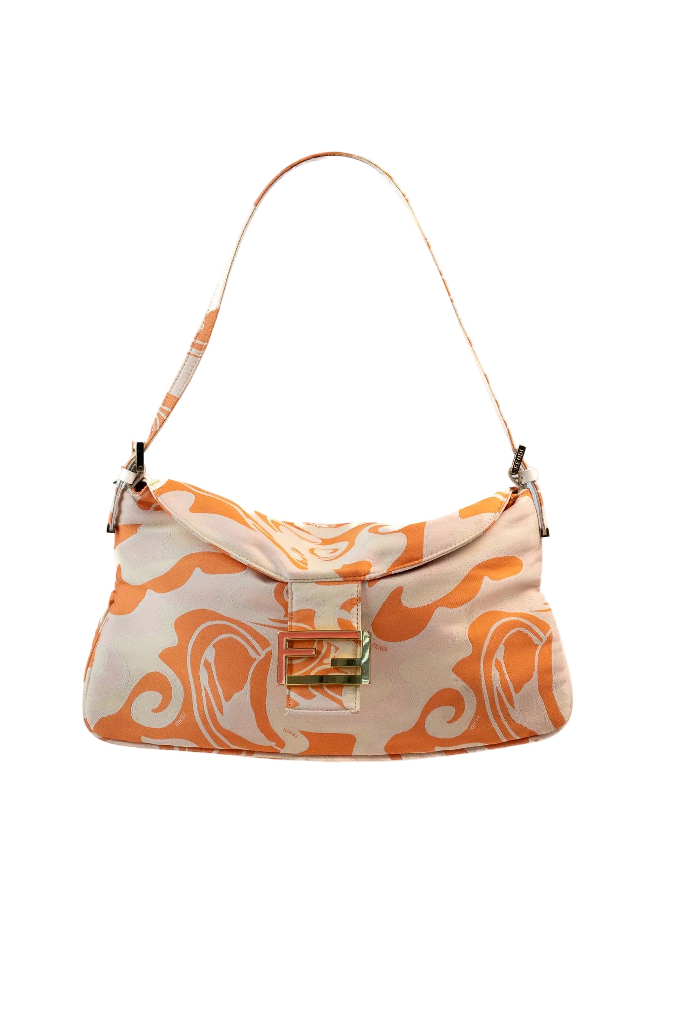 Fendi Silk Baguette Handbag
