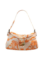 Fendi Silk Baguette Handbag