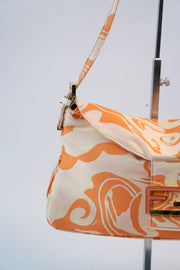 Fendi Silk Baguette Handbag