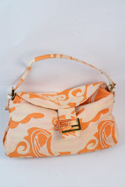 Fendi Silk Baguette Handbag