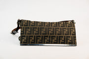 Fendi Zucca Shoulder Bag Metal Trim