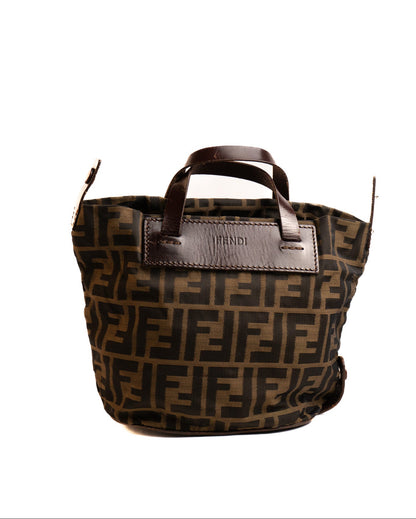 Fendi Zucca Canvas Handbag