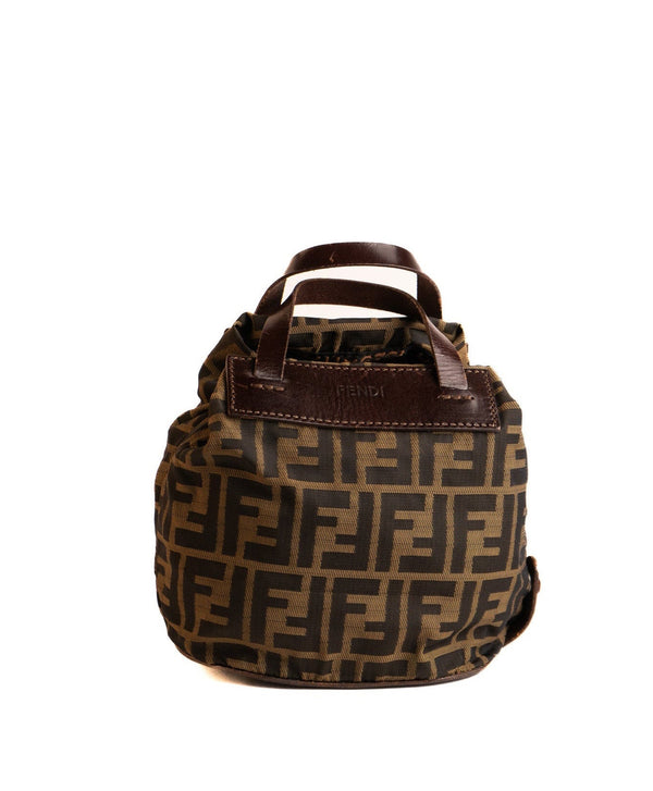 Fendi Zucca Canvas Handbag