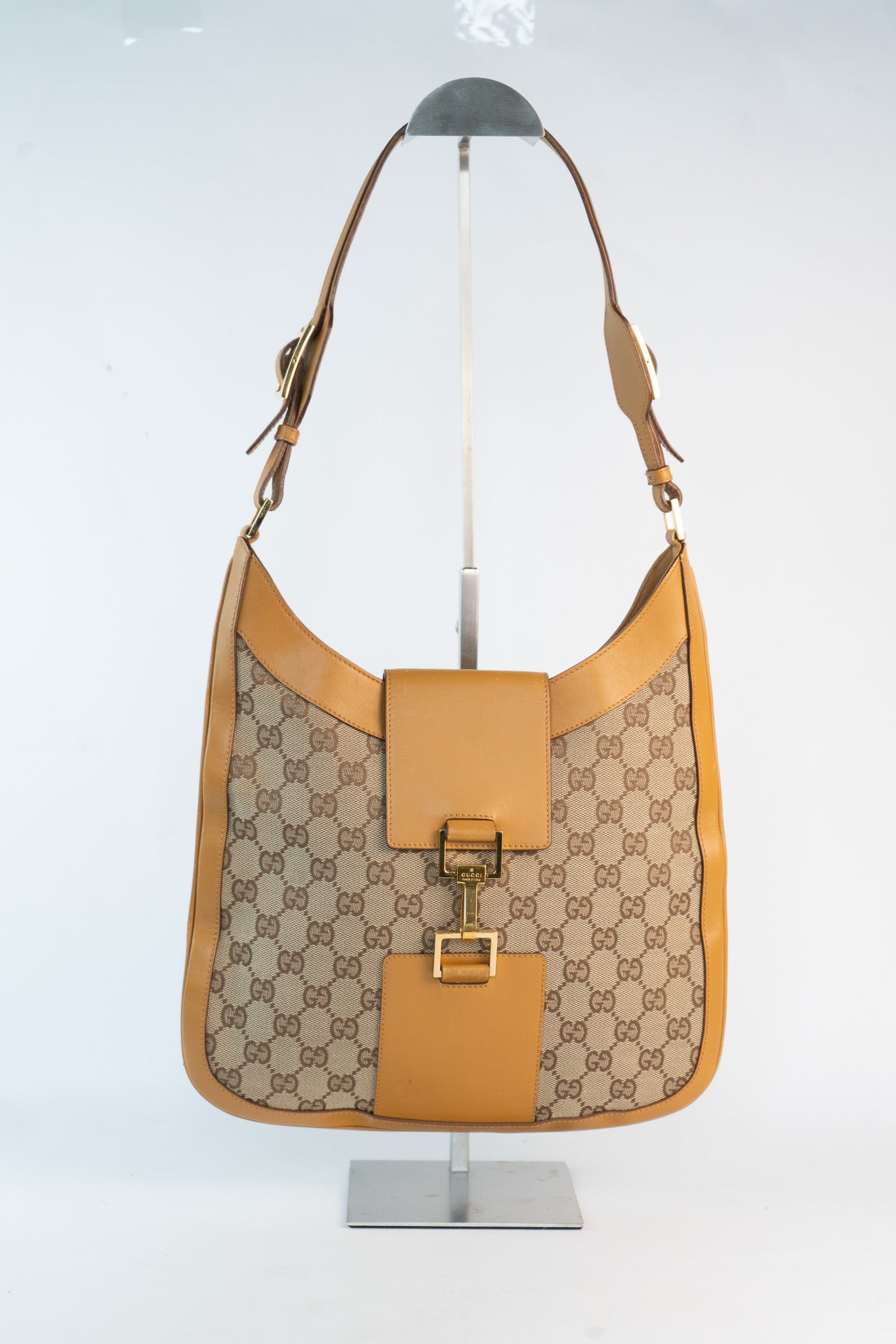 Gucci Canvas Horsebit Bag