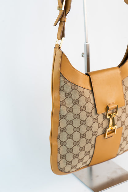 Gucci Canvas Horsebit Bag