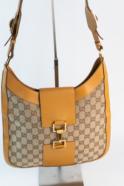 Gucci Canvas Horsebit Bag