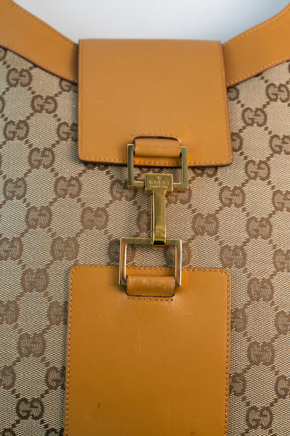 Gucci Canvas Horsebit Bag