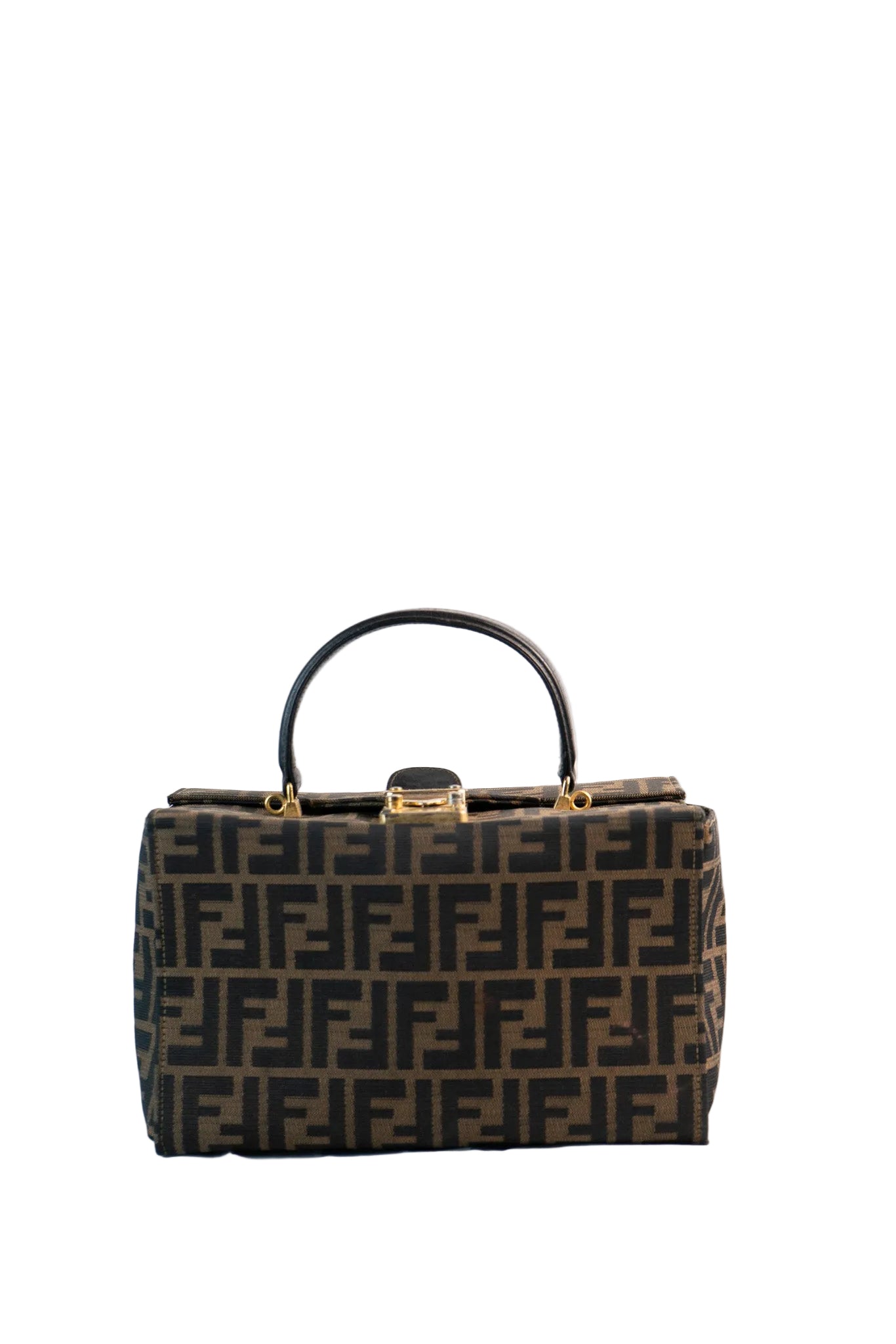 Fendi Zucca Vanity Hand Bag