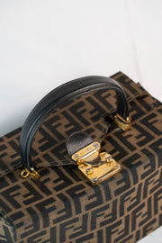 Fendi Zucca Vanity Hand Bag
