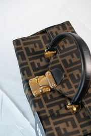 Fendi Zucca Vanity Hand Bag