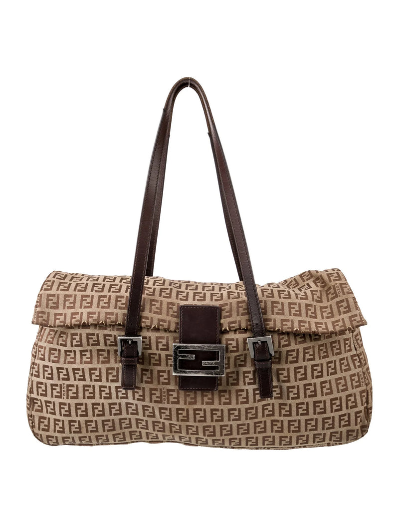 Fendi Zuccchino FF Shoulder Bag