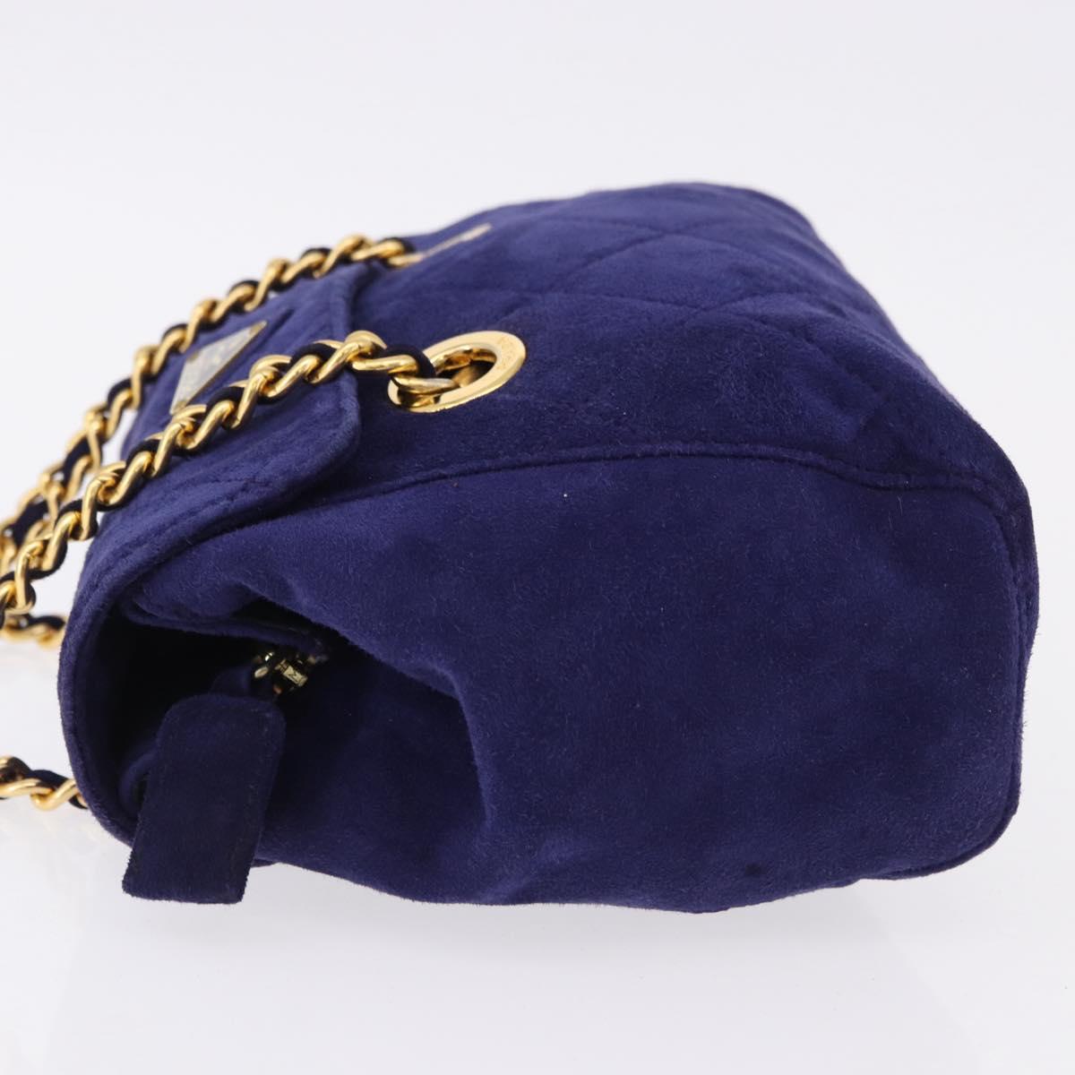 Prada Quilted Suede Chain Bag