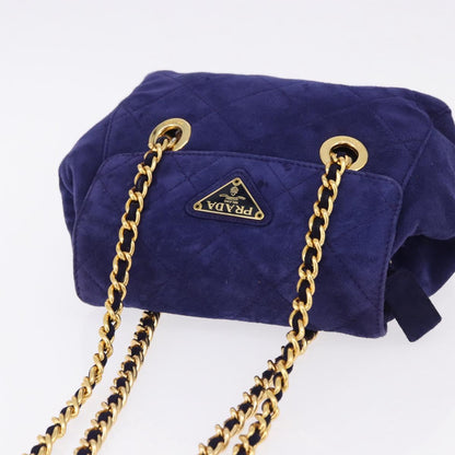 Prada Quilted Suede Chain Bag