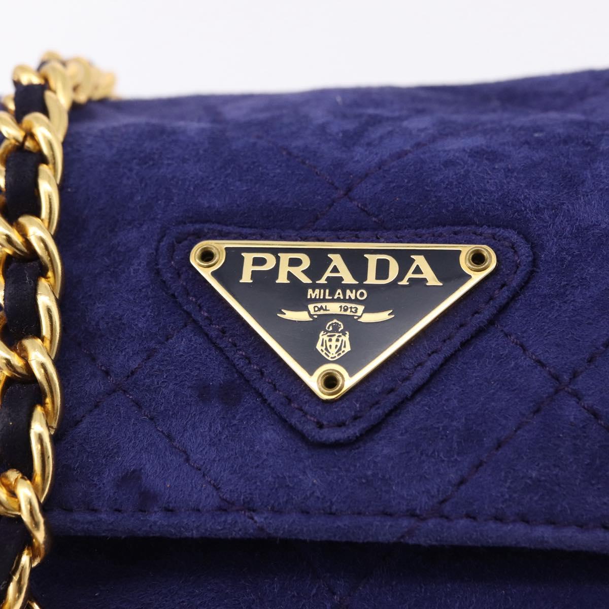 Prada Quilted Suede Chain Bag