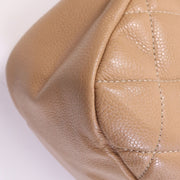 Chanel Beige Caviar CC Shoulder Bag